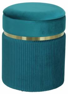 Пуф-сундук Stool Group Миранда 19B352VA-8167-64 велюр бирюзовый с ящиком