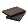 Террасная доска Polivan Group Singaraja (Сингараджа) Пустотелая Двухсторонняя Velvet 3D Wood (Вельвет Текстура дерева) Темно-коричневый 2900x140x20