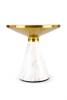 Стол журнальный Halmar Talbi V-CH-TALBI-LAW белый мрамор/белый/золотой фото 4