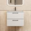 Тумба с раковиной Uperwood Foster New подвесная, белая, 60 см