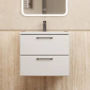 Тумба с раковиной Uperwood Foster New подвесная, белая, 60 см Тумба с раковиной Uperwood Foster New подвесная, белая, 60 см