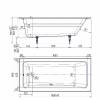 Чугунная ванна Delice Parallel DLR220506-AS 180x80, с антискользящим покрытием, без ножек фото 4