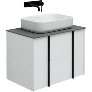 Тумба с раковиной Allen Brau Reality 1.32004.WM белый матовый, 71x50