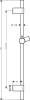 Душевая штанга Hansgrohe Unica 28662000 72 см, хром фото 2