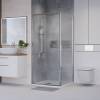 Душевой уголок Niagara Nova NG-65-11CH-CH100-34 профиль хром, стекло шиншилла, 110x100x195 фото 2