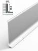 Напольный плинтус Bonkeel Prof AL60 Серебро 2500x58.5x11.2