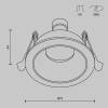 Встраиваемый светильник Technical Downlight DL126-GU10-B фото 6