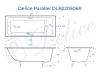 Чугунная ванна Delice Parallel DLR220506RB 180x80, белая, с черными матовыми ручками, без ножек фото 9