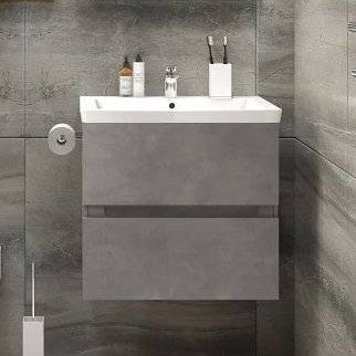 Тумба с раковиной Art&Max Techno подвесная, 70, айс какао