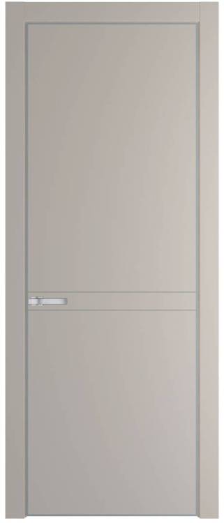 Межкомнатная дверь Profil Doors 11 PE полотно Сэнд, кромка алюминиевая с четырех сторон матовая, алюминиевый молдинг 3мм 800x2000