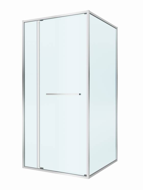 Душевой уголок Cezares LUX-A-FS-11-100-C-CR профиль хром, стекло прозрачное, 100x100x195