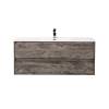 Тумба с раковиной BelBagno KRAFT-1200-2C-SO-PP 120x46x50 Pino Pasadena подвесная с фрезерованными ручками по всей длине фасада с двумя выкатными ящиками