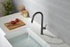 Смеситель для кухни AQUAme Cucina AQM9905GM с выдвижным изливом, металл фото 7