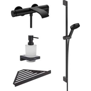 Душевой комплект Hansgrohe Vivenis Смеситель 75420670 + Душевой гарнитур 24170670 + Аксессуары для ванной