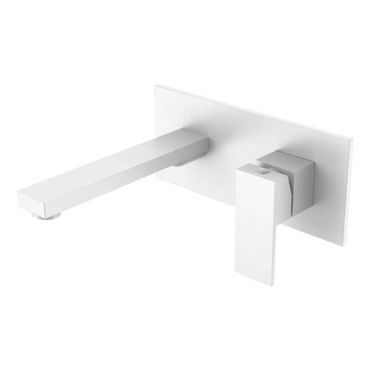 Смеситель для раковины Boheme Qubic 475-MW Matt White