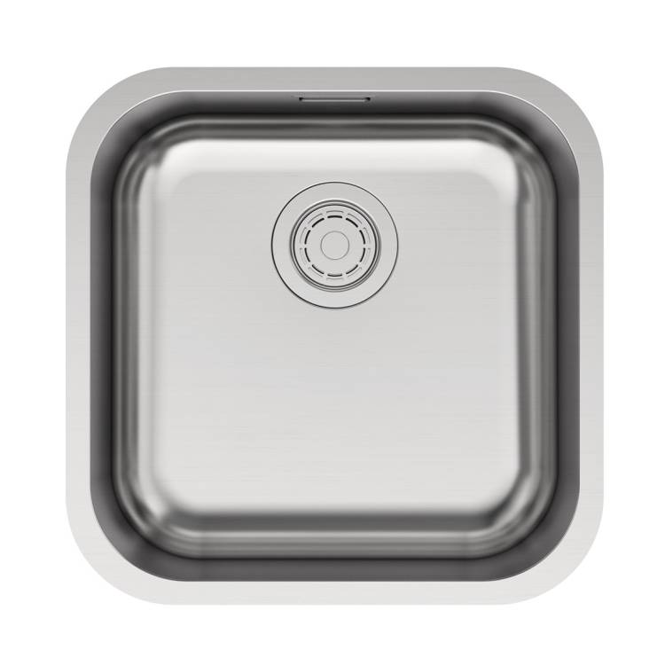 Мойка кухонная Paulmark Vello 44 Uni VE44-BS Брашированная Сталь, 44.6x44.6