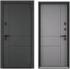 Входная стальная дверь Torex SNEGIR ARCTIC PP 3918206 ЛКП Графит/ПВХ Гриджио 2000x880