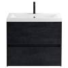 Тумба с раковиной Art&Max Family-M Family-M-580-2C-SO-HC подвесная, hard coal