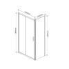 Душевой уголок Vincea Garda VSR-1G1012CLB 1200x1000, профиль черный, стекло прозрачное фото 5