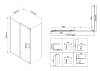 Душевой уголок Vincea City VSR-5CT9012MT 1200x900, хром, стекло текстурное фото 4