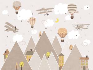 Фреска Ortograf Little friends 34398 Городок в горах 2 Флорентина Суперфасад FFSO