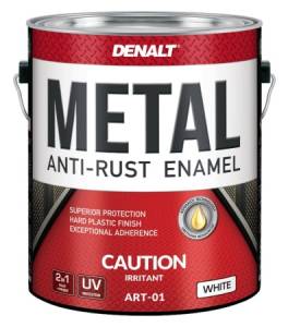 Антикоррозионная эмаль Denalt Metal Anti-rust Enamel белая 0.9 л
