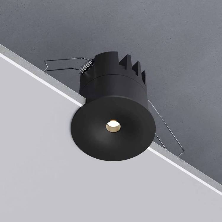 Встраиваемый точечный светодиодный светильник Elektrostandard Binnie 15275/LED 12W 3000K черный