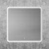 Зеркало Art&Max Genova AM-Gen-800-800-DS-F-White с подсветкой, 80x80