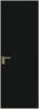 Межкомнатная дверь Profil Doors 1 AGK цвет профиля Шампань, стекло безопасное 4 мм монохром черный 600x2000