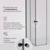 Душевой уголок AM.PM X-Joy W94G-403-9090-BТ1К профиль черный матовый, стекло прозрачное, 90x90 фото 6
