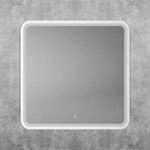 Зеркало Art&Max Genova AM-Gen-800-800-DS-F-White с подсветкой, 80x80