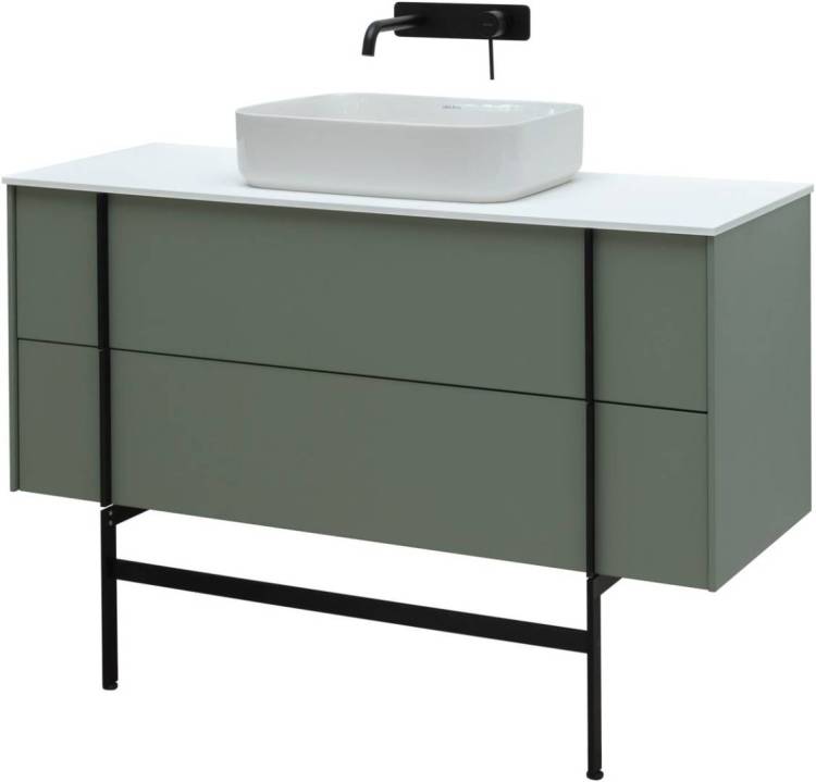 Тумба с раковиной Allen Brau Reality 121 1.32008.CGM серый цемент матовый, 500x1200x462