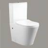 Унитаз-компакт Cerutti Spa Sella CT9864 безободковый, сиденье микролифт, белый фото 2