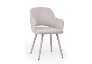 Стул на металлокаркасе Notta Эолин 631729 светло-серый (glory 36) / серый