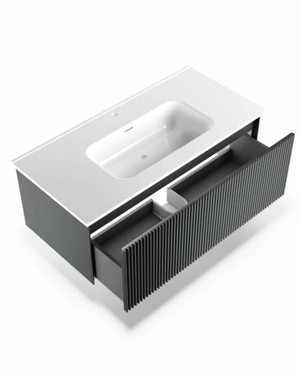 Тумба под раковину La Fenice Terra Grigio 100 серо-зеленый матовый