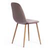 Стул Tetchair Breeze (mod. 4724) 12670 серо-бежевый/натуральное дерево 4шт. фото 3