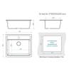 Мойка кухонная Maretti Kitchen MR570-BL черный, 57x50.5 фото 3