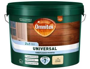 Пропитка защитная для дерева Omnitex Universal база под колеровку 9 л