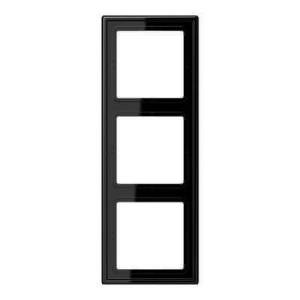Рамка 3-постовая Jung LS 990 черная LS983SW