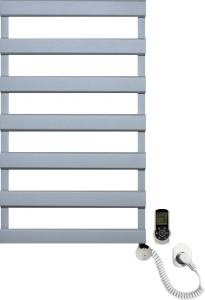 Полотенцесушитель электрический Luxrad Scala New 065439 84х50 R, серый, терморегулятор selmo smart programm с пультом