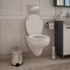 Унитаз подвесной Teymi Hanna Pro T40901 безободковый, с сиденьем микролифт, белый фото 6