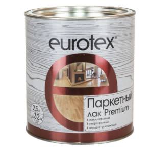 Лак паркетный алкидно-уретановый EUROTEX Premium глянцевый 2.5 л