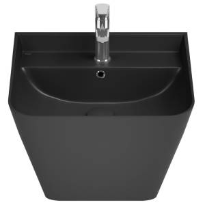 Раковина Isvea Sott'Aqua 10SQ37002SV-2N 50 см, черная матовая