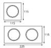 Рамка декоративная Italline IT02-QRS2 black фото 2
