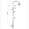 Душевая стойка Azario Mano AZ-15780201 хром фото 2