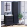 Тумба с раковиной Uperwood Tanos напольная, 3 ящика, черная, 60 см фото 9