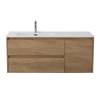 Тумба с раковиной BelBagno KRAFT-1200-2C-1A-SO-RNN-L подвесная, Rovere Nebrasca Nature, 52.1x121x46.5