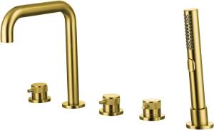 Смеситель на борт ванны Allen Brau Priority 5.31007-GB золото браш