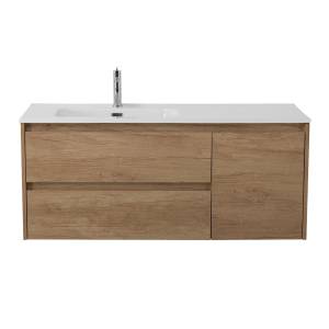 Тумба с раковиной BelBagno KRAFT-1200-2C-1A-SO-RNN-L подвесная, Rovere Nebrasca Nature, 52.1x121x46.5