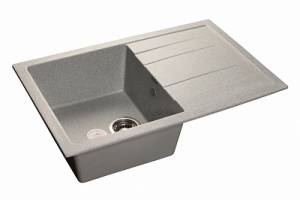Мойка кухонная GranFest Quadro GF-Q--780L чаша с крылом 780x500 мм серый